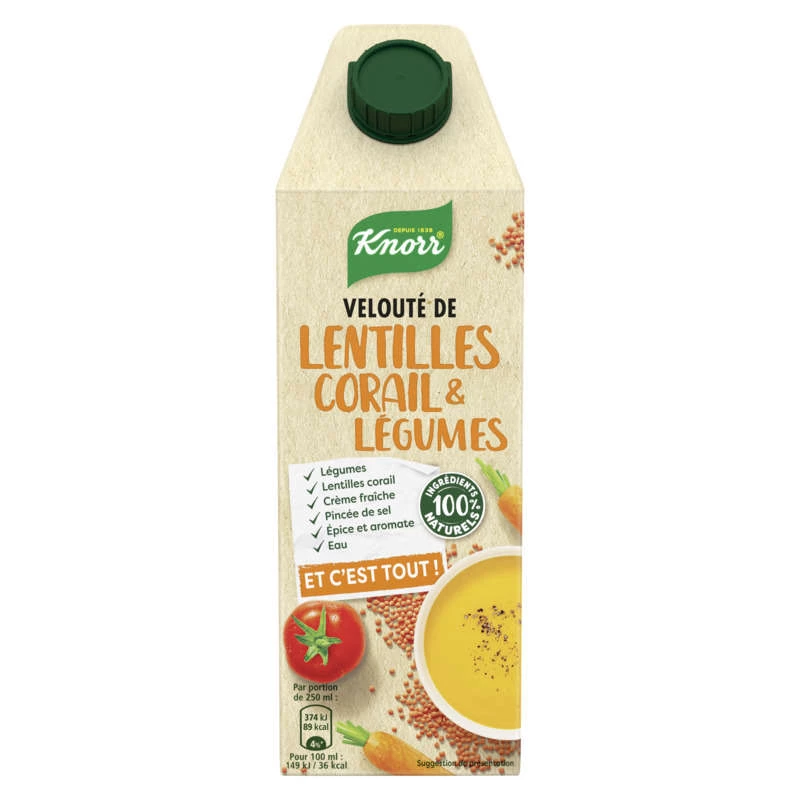 Pflanzliche Korallen-Linsen-Velouté - KNORR