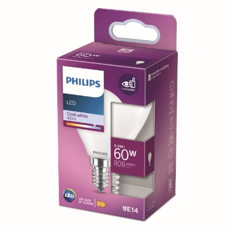 Led Clas Spher 60w E14 Cw B1