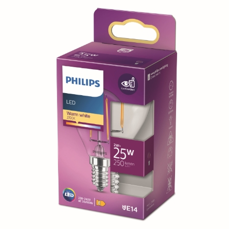 Led Cla Sphe 25w P45 E14 Ww B1
