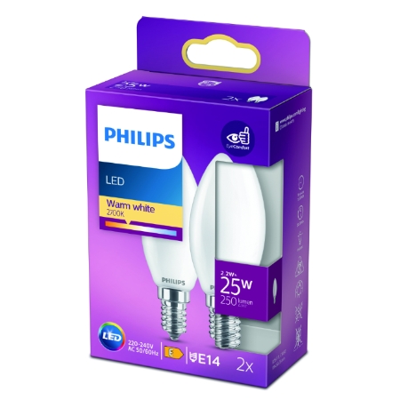 Led Philips Flam E14 25w Ww B2