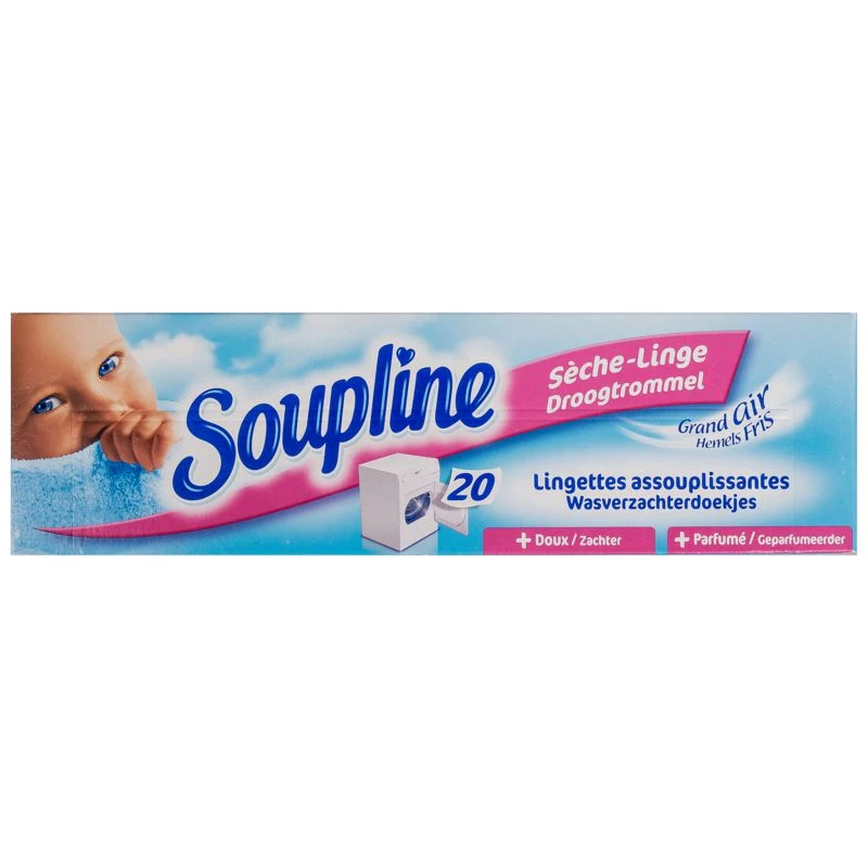 Outdoor dryer softener wipes x20 - SOUPLINE