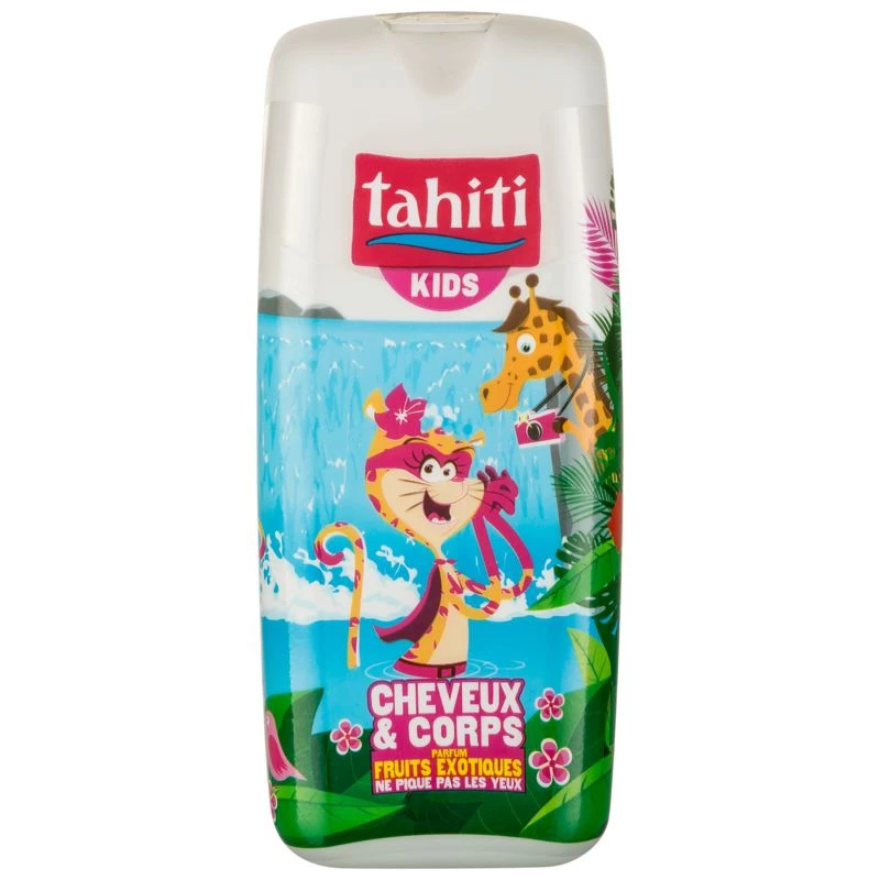 Gel de ducha para cabello y cuerpo con aroma a frutas exóticas 300ml - TAHITI KIDS