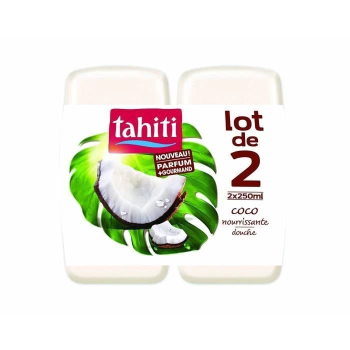 Gel de ducha nutritivo de coco 2x250ml - TAHITI