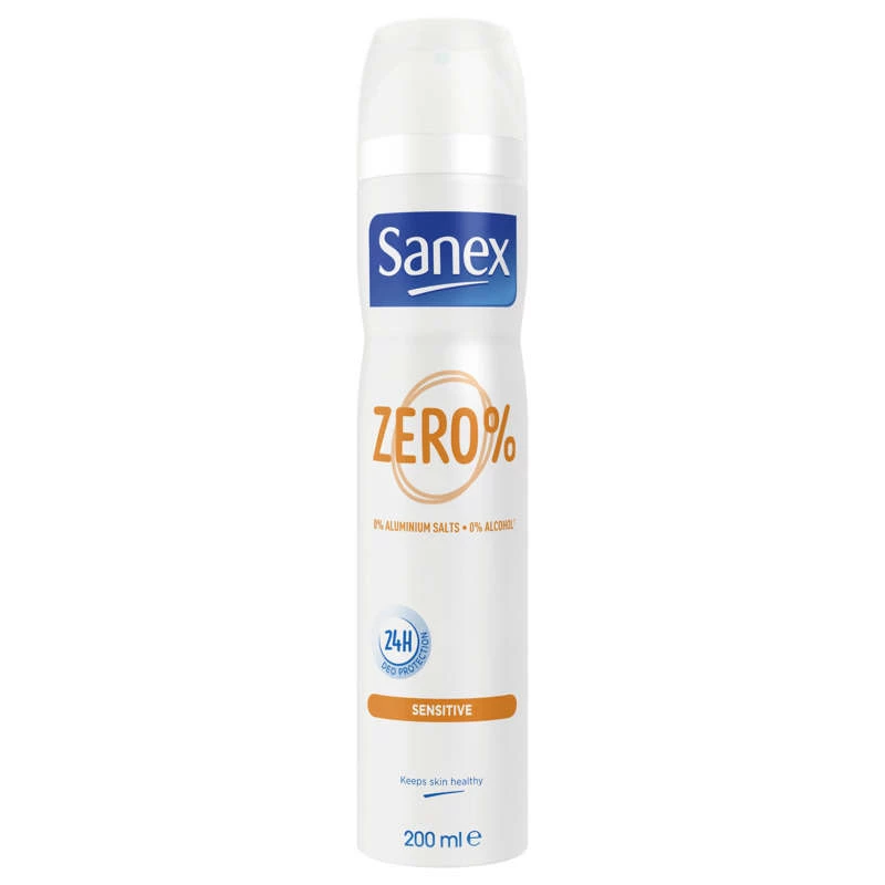 SANEX DÉODORANT SPRAY ZERO% PEAUX SENSIBLES