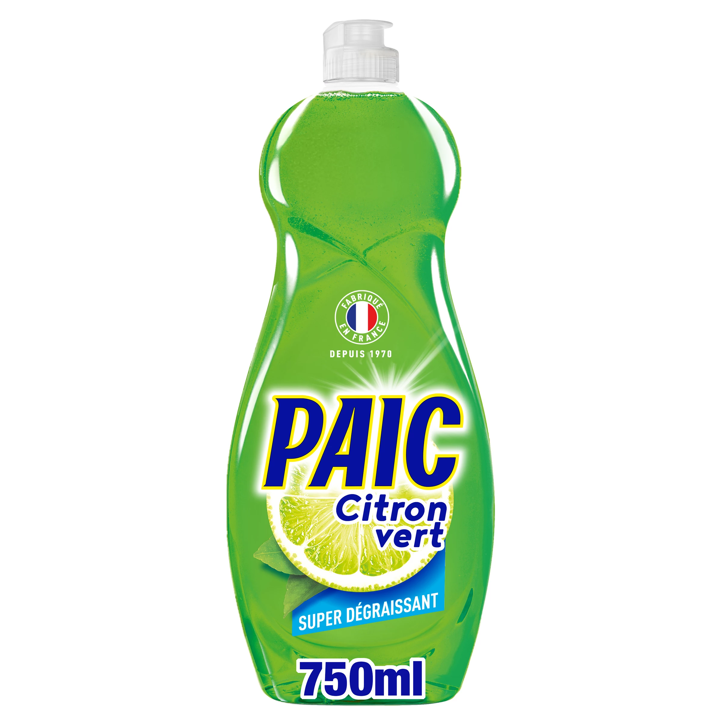 PAIC LIQUIDE VAISSELLE CITRON VERT SUPER DÉGRAISSANT 750 ML