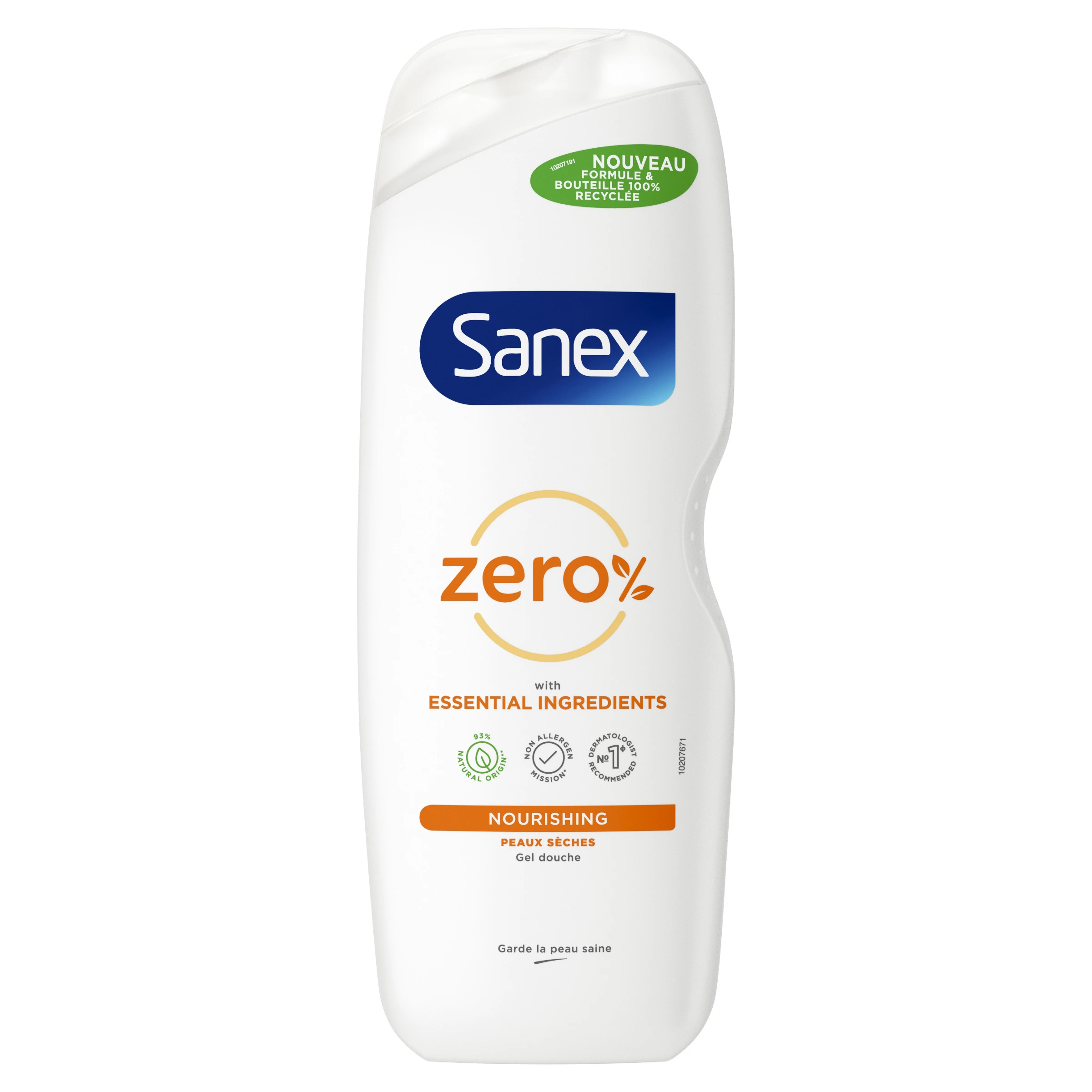 Hypoallergenic Shower Gel 0% Dry Skin 725ml - SANEX