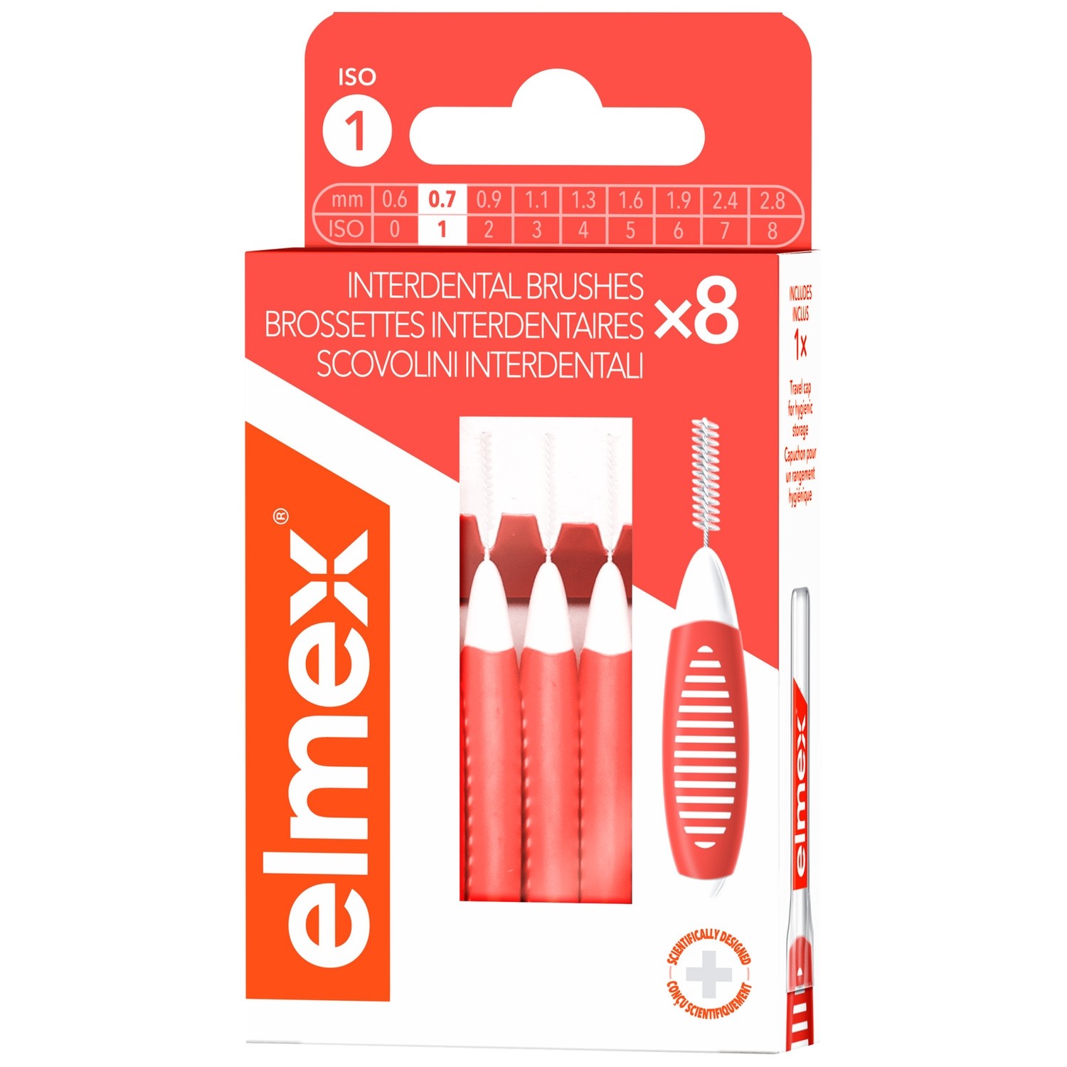 Brossettes interdentaires 0,7 mm x8 - ELMEX
