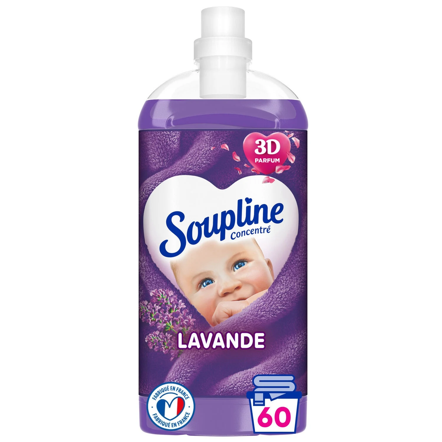 Adoucissant 3d Lavande Concentré 1,35l - Soupline