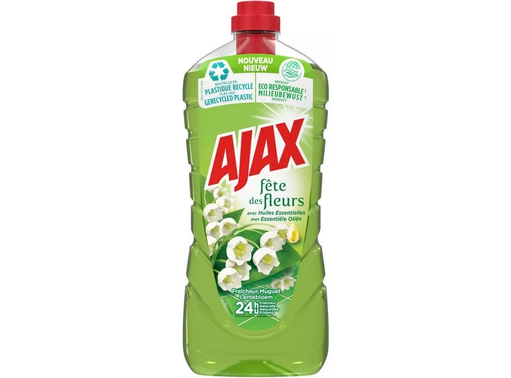 AJAX 家用地板清洁剂多用途新鲜百合花节 1L - AJAX