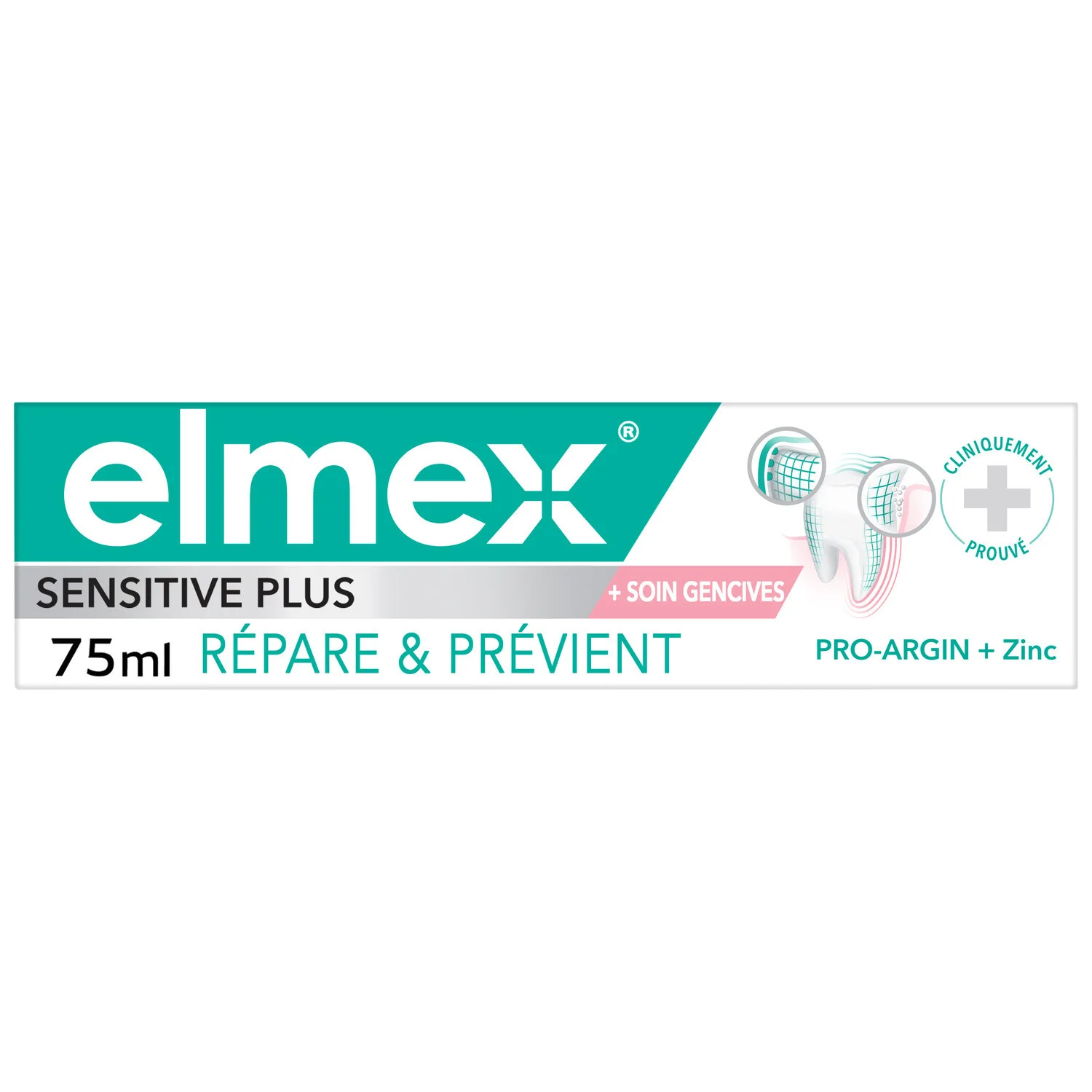Dentifrice Sensitive Répare 75ml - Elmex