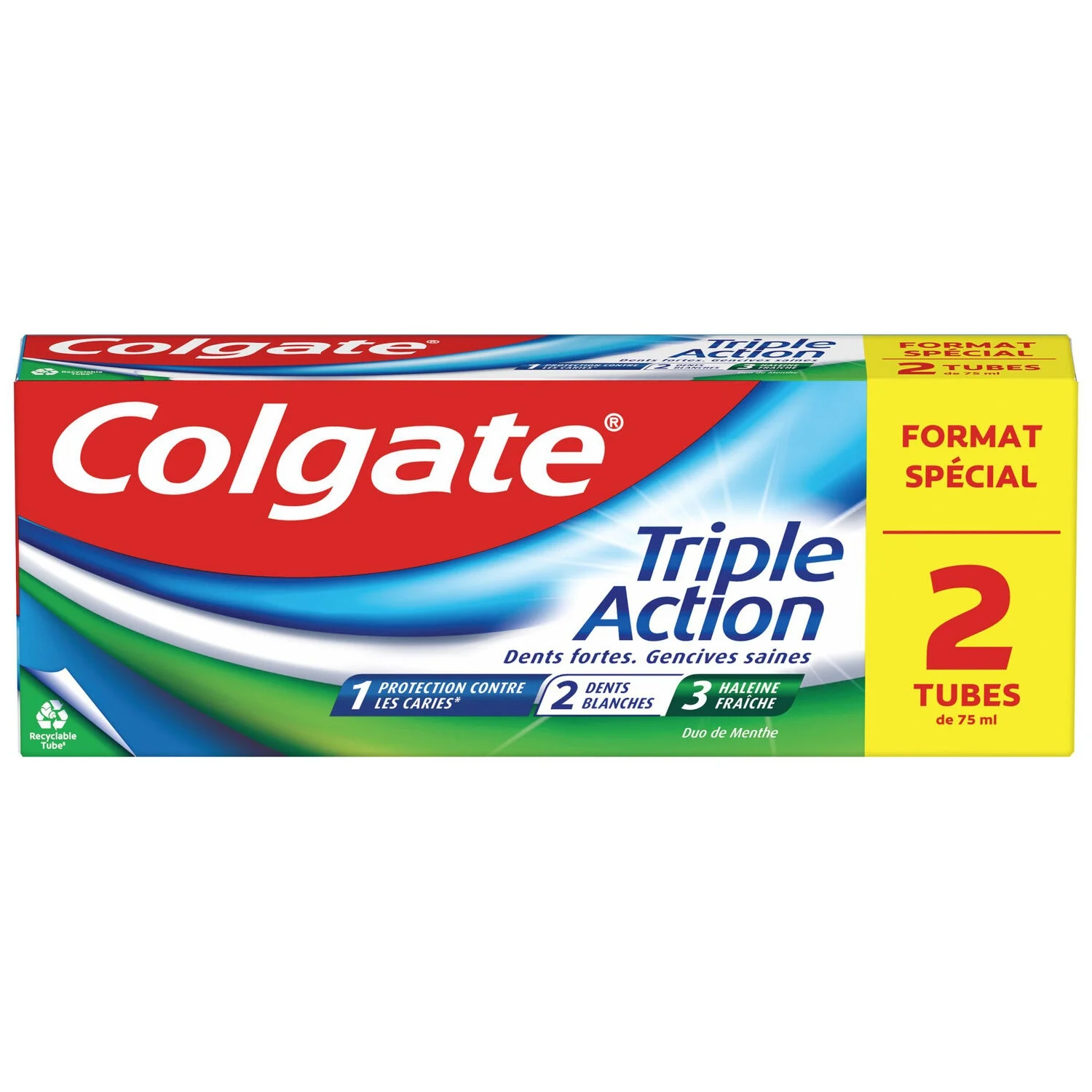 Denifrifice Bipack Trip Action Original Fresh 2x75ml - COLGATE