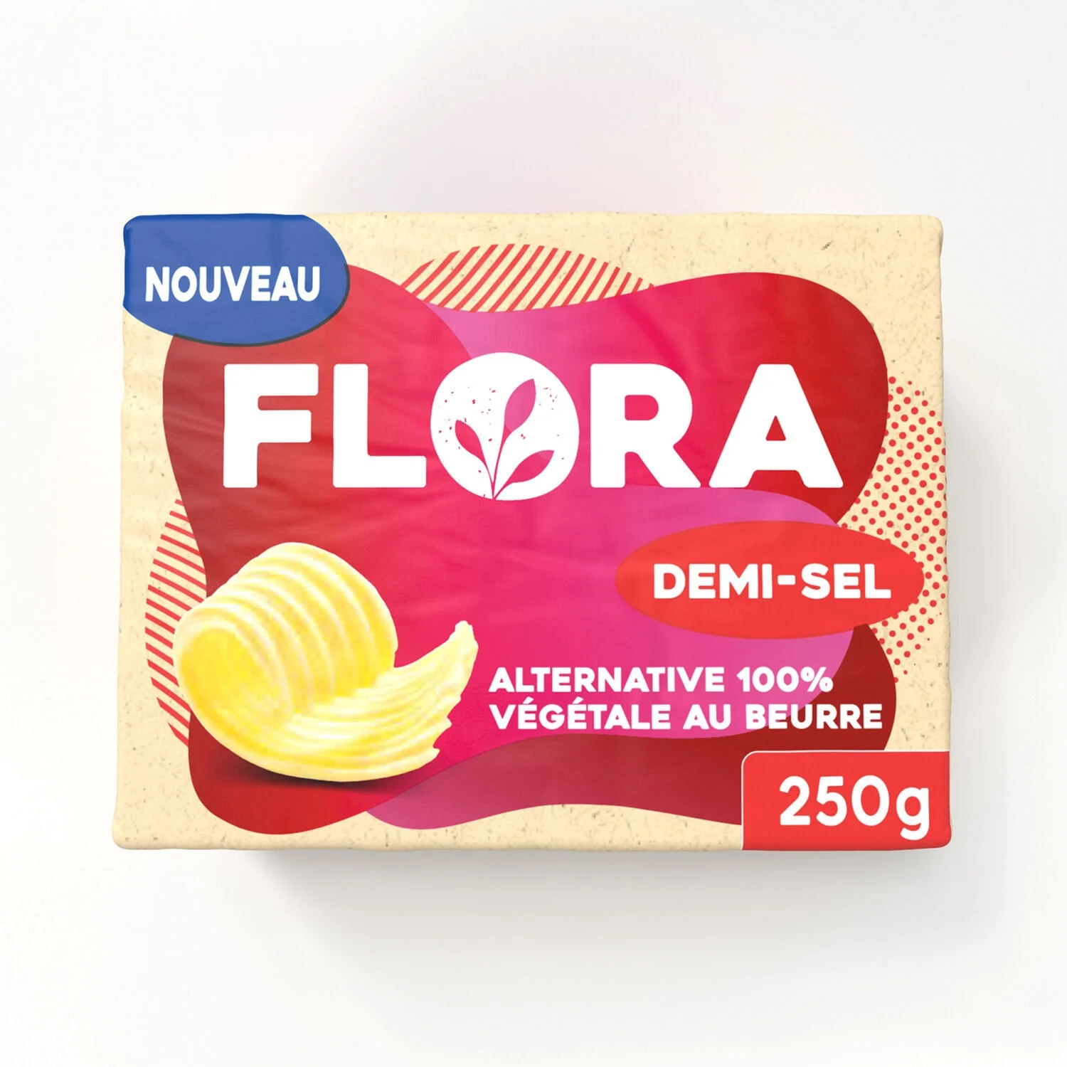 100% Vegetable Alternative to Semi-Salted Butter 250g - Flora
