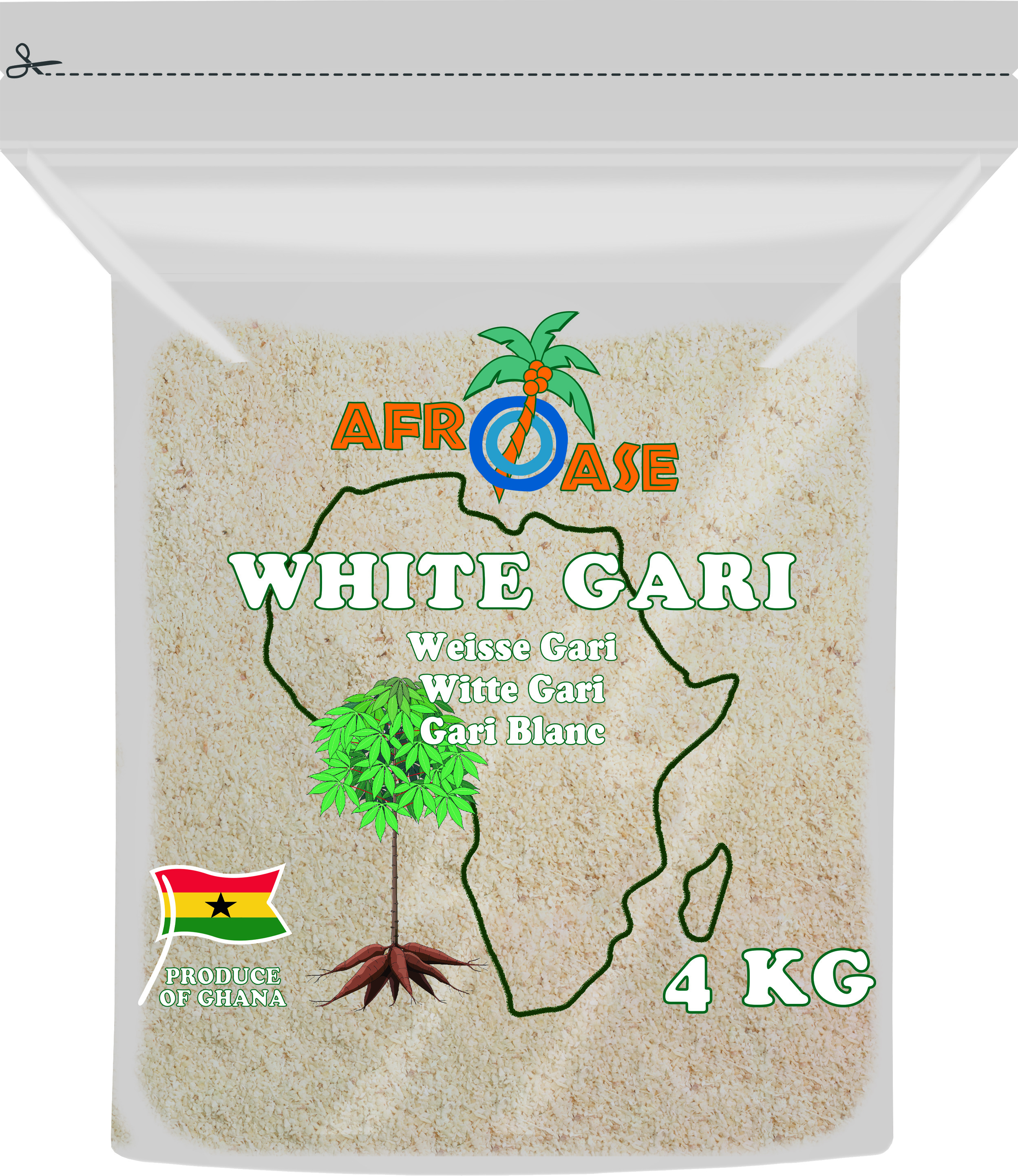 Gari Blanc 3 x 4 kg - Afroase