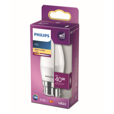 Led Phl Fla B22 40w Ww Dpx1