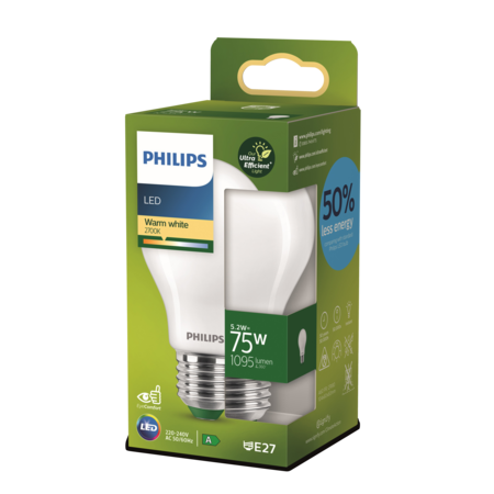 Led Std Ultra Efficace 75we27