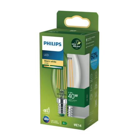 Led Cla 40w B35 E14 Blanc Chau