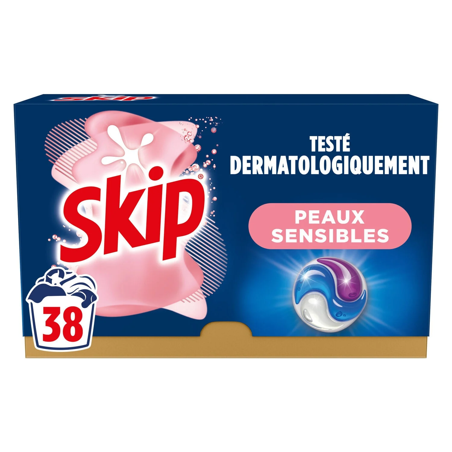 3in1 Sensitive Skin Laundry Capsules 38caps - SKIP