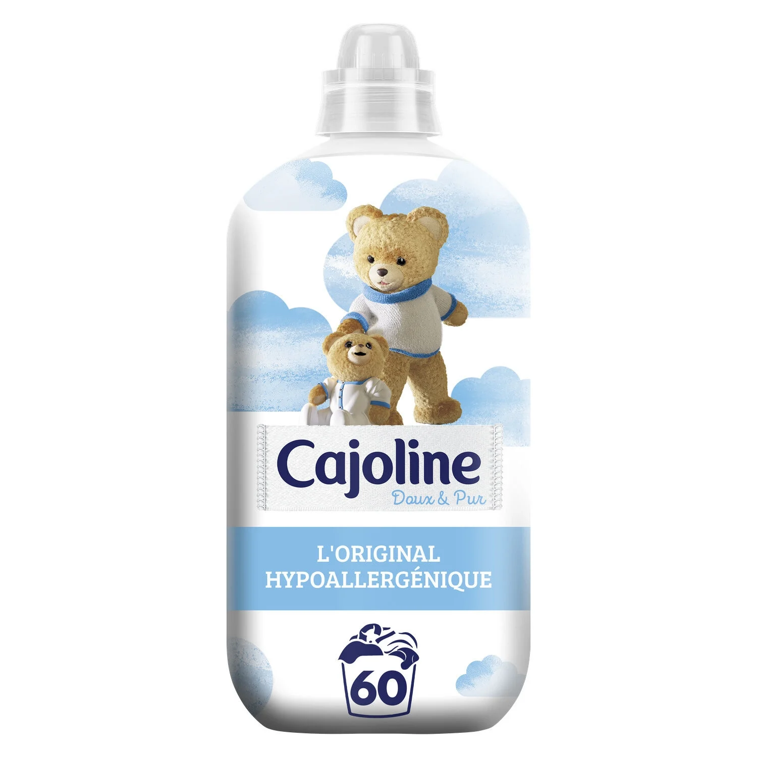 Soft and pure 1.38l hypoallergenic softener - Cajoline