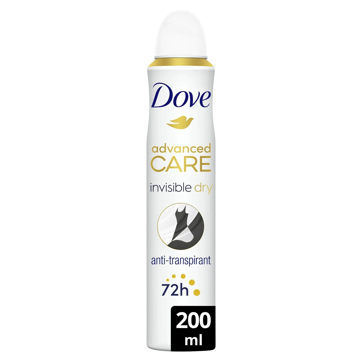 Deodorant Woman Anti-Transpiring Invisible Dry Advanced Care 200ml - Dove