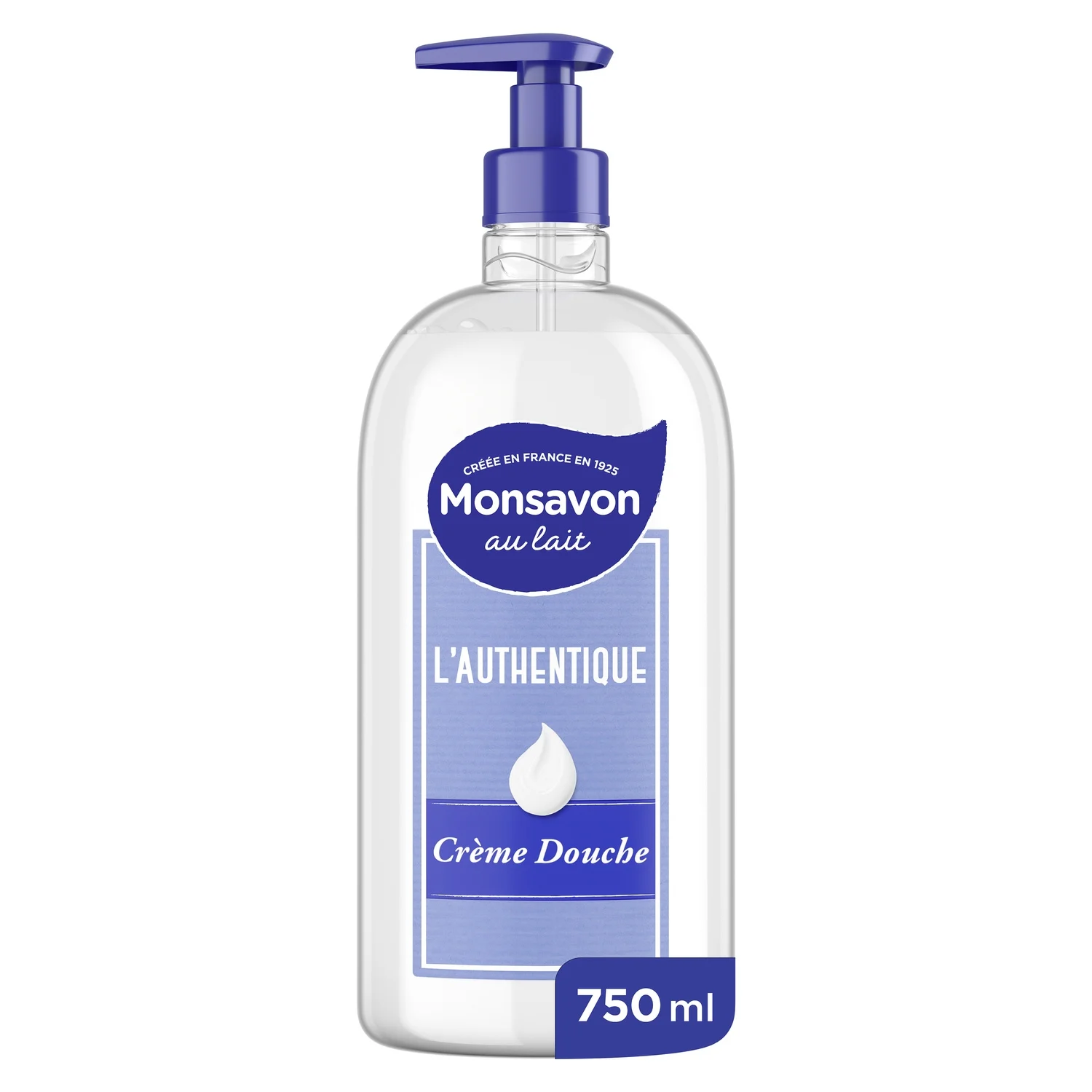 Milk Shower Cream Gently Moisturizes L'Authentique 75ml - MONSAVON