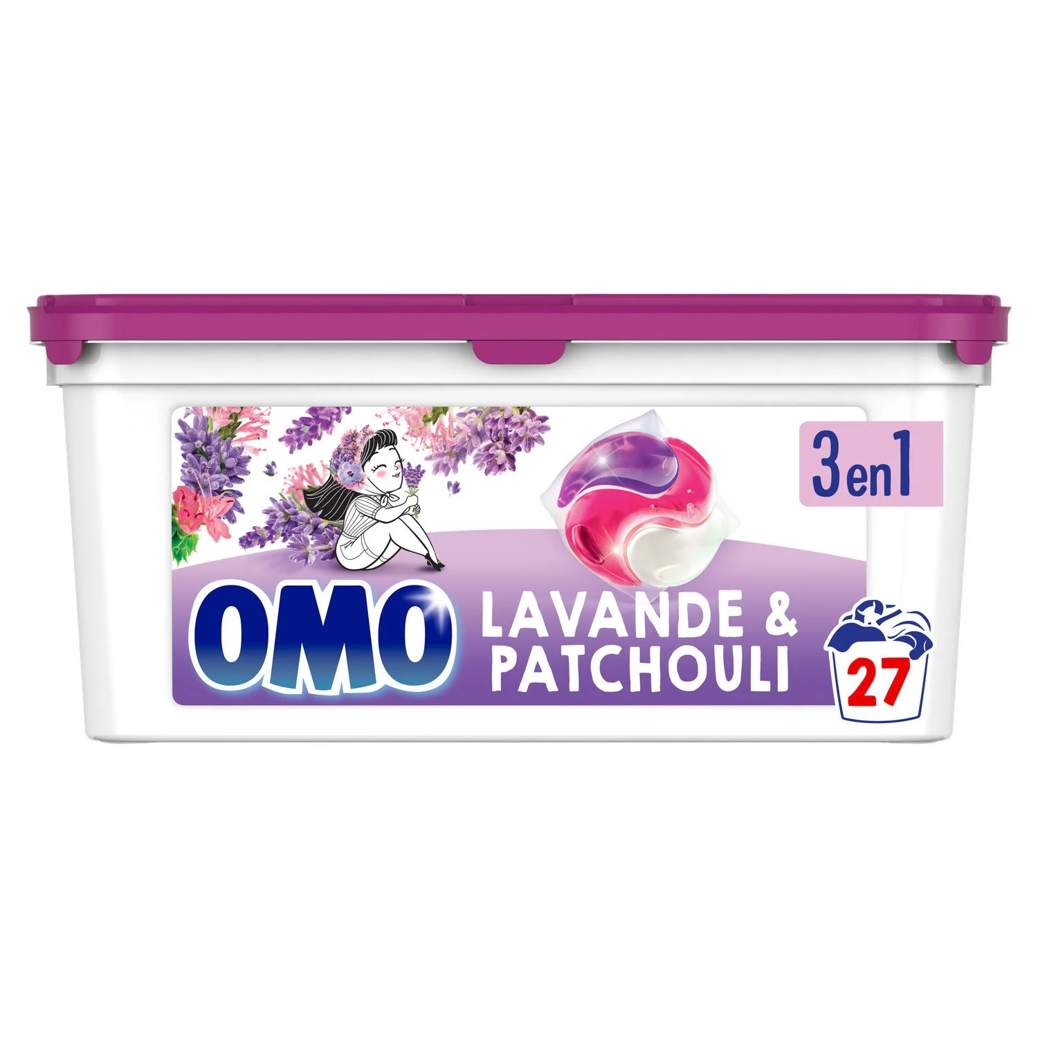 Detergente Cápsulas 3 em 1 Lavanda E Patchouli X27- Omo