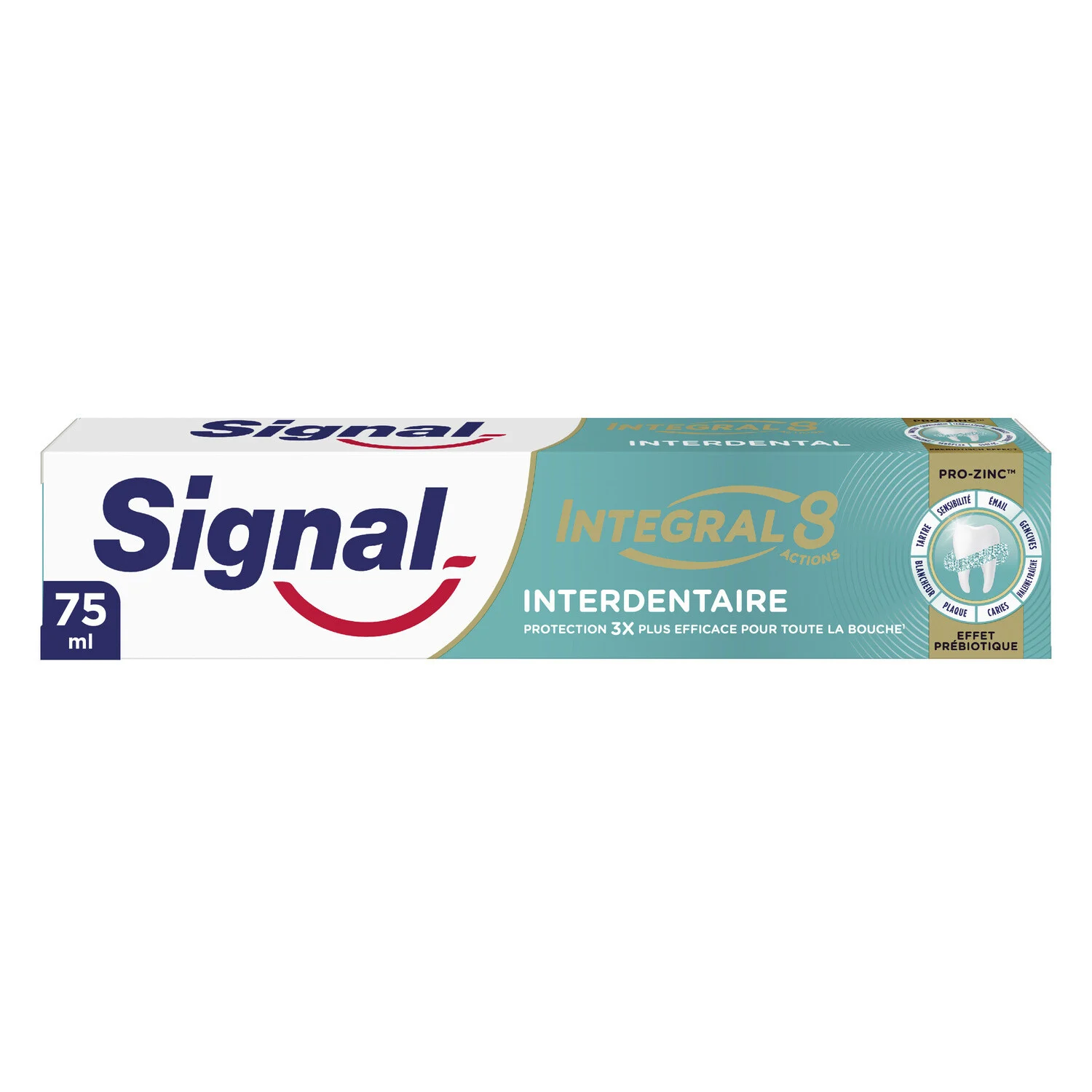 Dentifrice Integral 8 Interdentaire Effet Prébiotique 75ml -signal