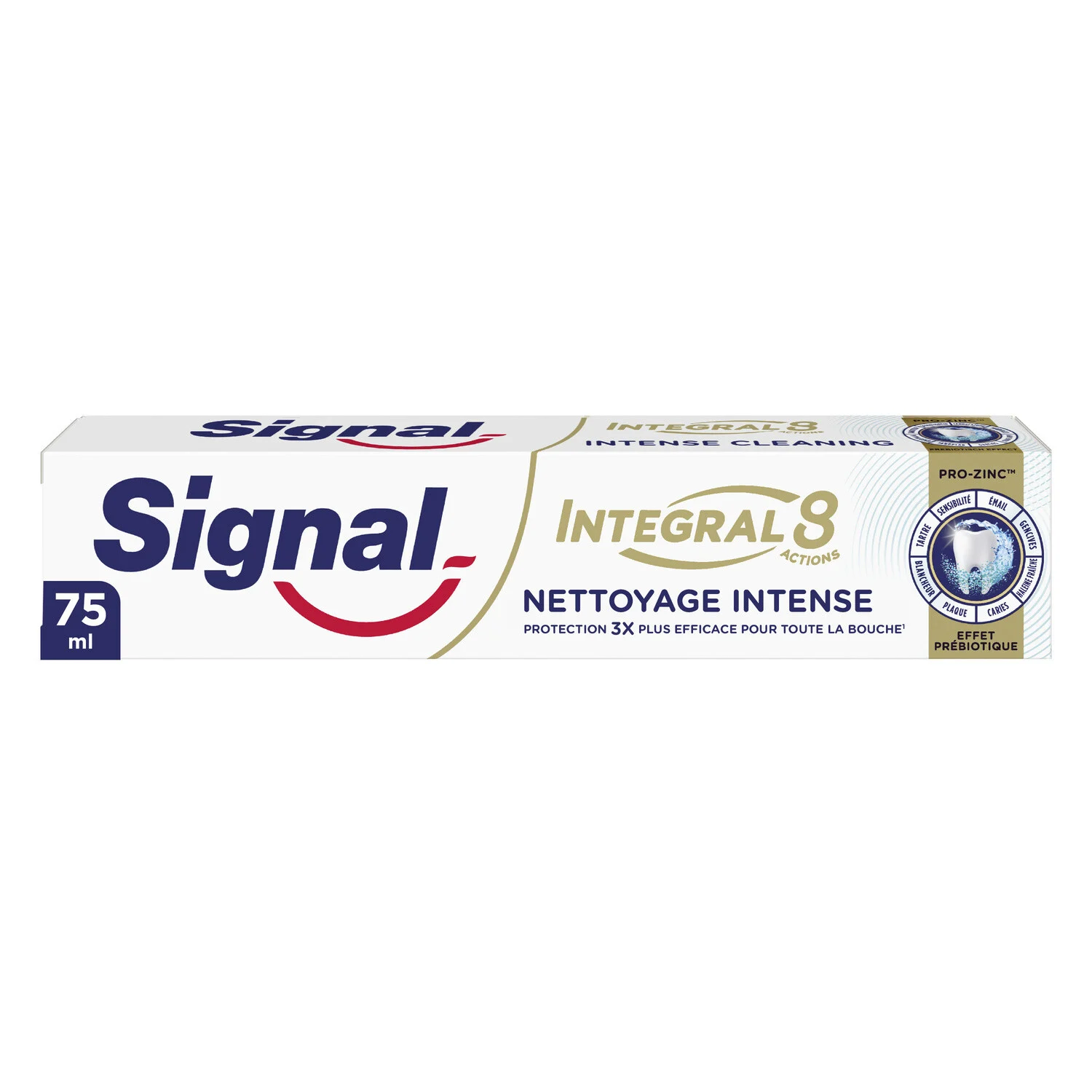 Dentifrice Integral 8 Nettoyage Intense Effet Prébiotique 75ml - Signal