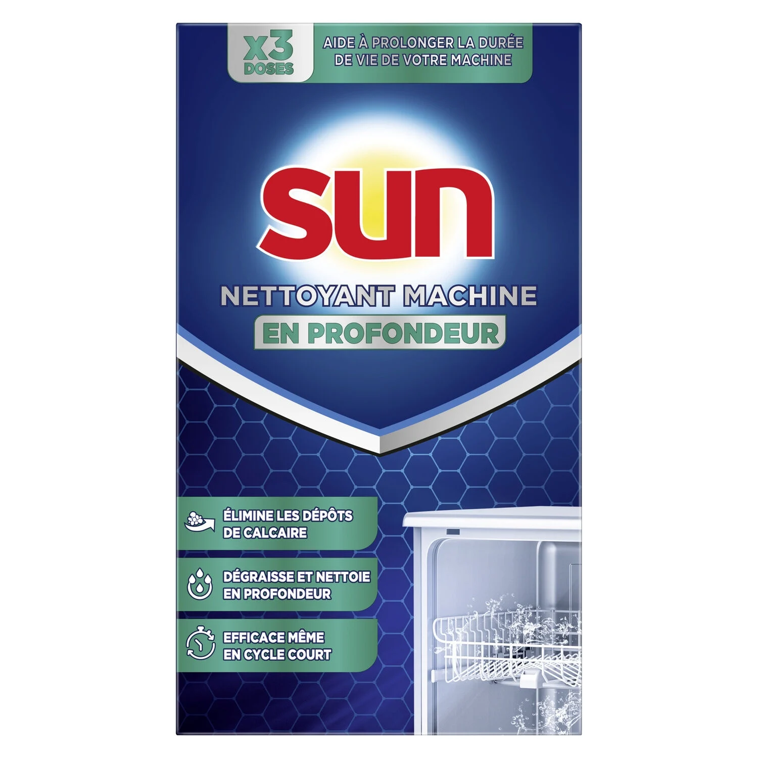 Sel Nettoyant Machine Lave Vaisselle En Profondeur 120g - Sun