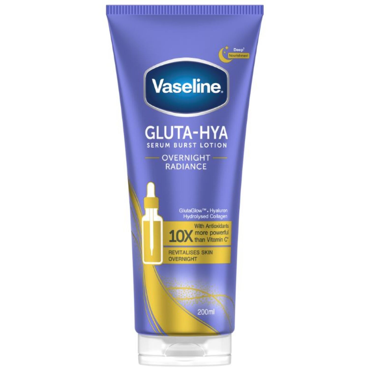 Lotion sérum corps Gluta-Hya Overnight Radiance 200 ml - Vaseline