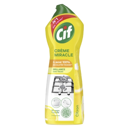 750ml Cif Creme Miracle Citron