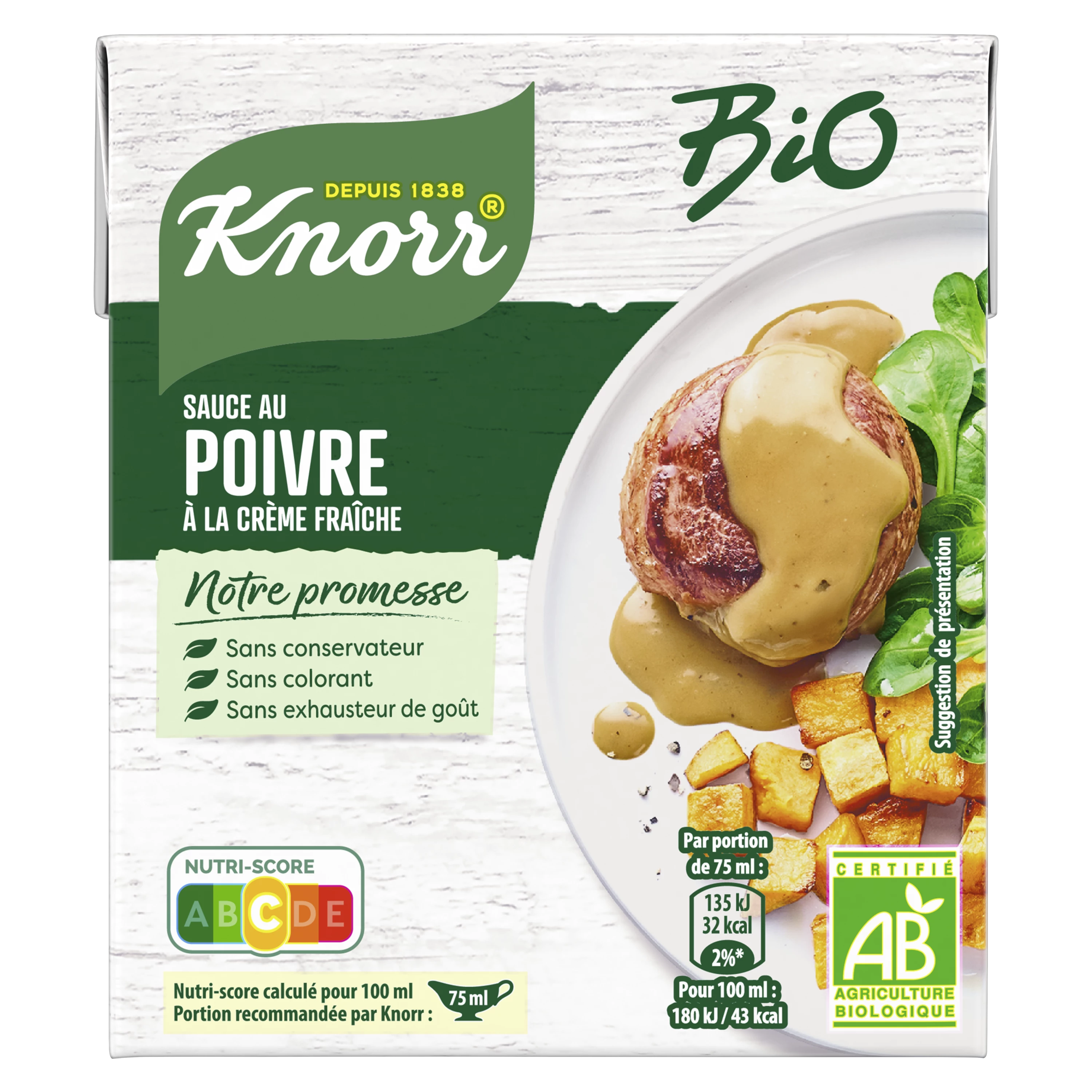 Knorr Sce Poivre Bio 300ml