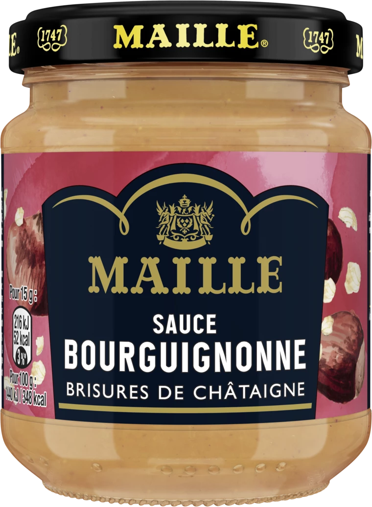 Соус BourguigNonne с кусочками каштана, 190 г -MAILLE