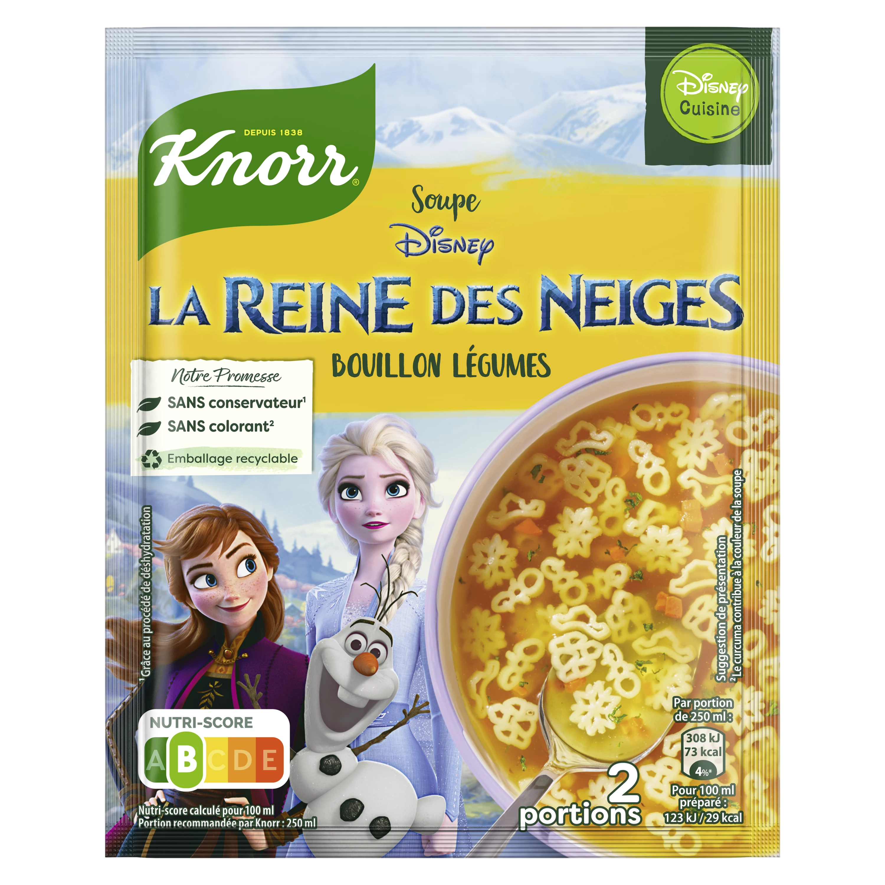 Soupe Déshydratée Frozen Reine des Neiges, 40g  -  KNORR