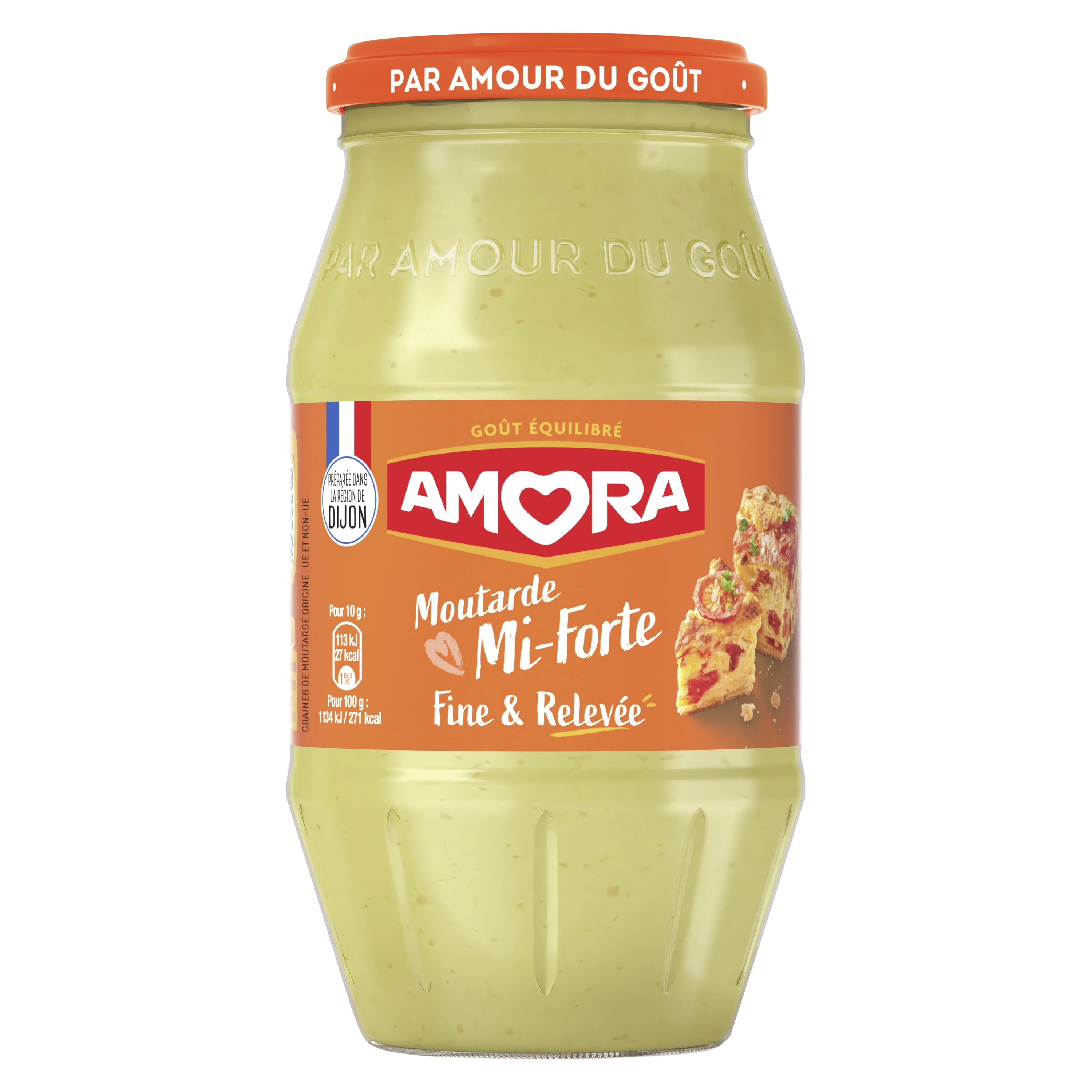 Moutarde Mi - Forte, 415g - AMORA