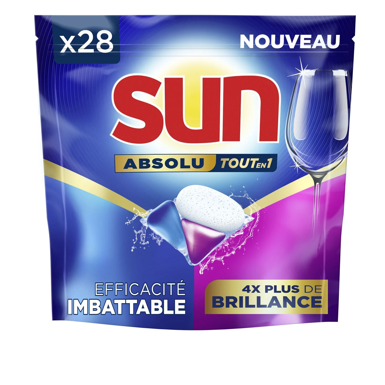 Absolute All In 1 Dishwasher Tablets X28 - Sun
