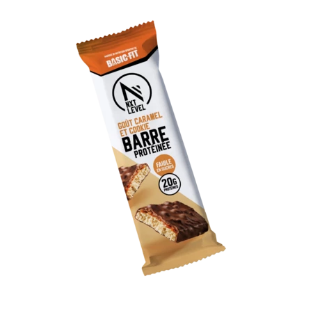 Barre Protéiné Goût Caramel Cookie Basic Fit 55g - NXT LEVEL