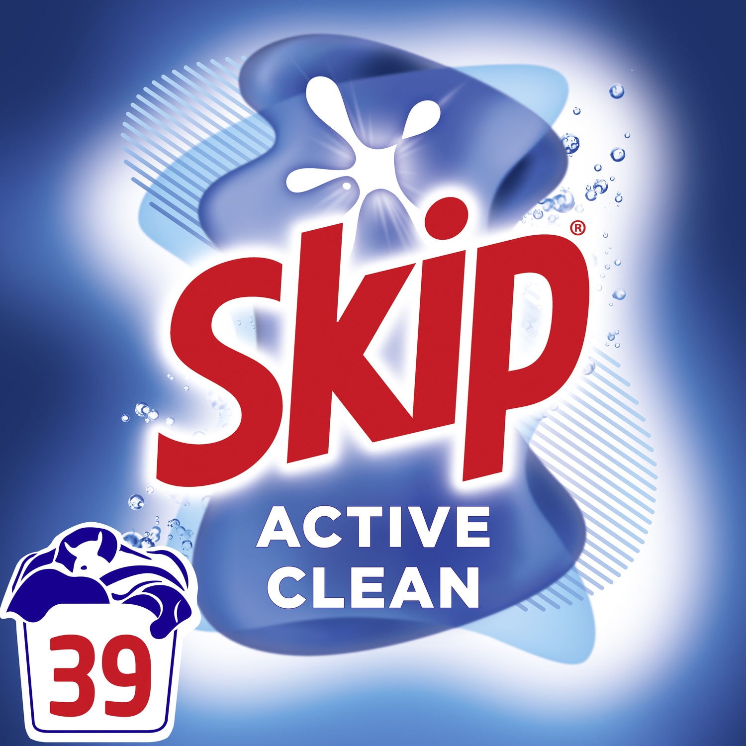 Lessive en poudre Active Clean 39 lavages - SKIP