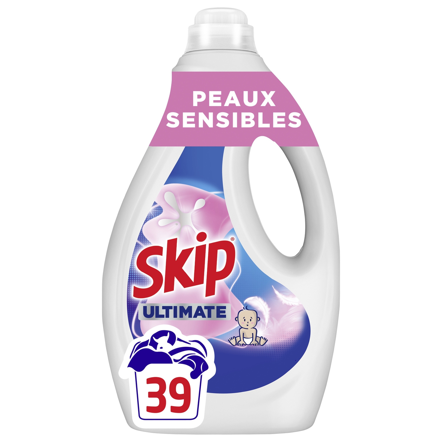 Lessive liquide Ultimate peaux sensibles 39 lavages - SKIP