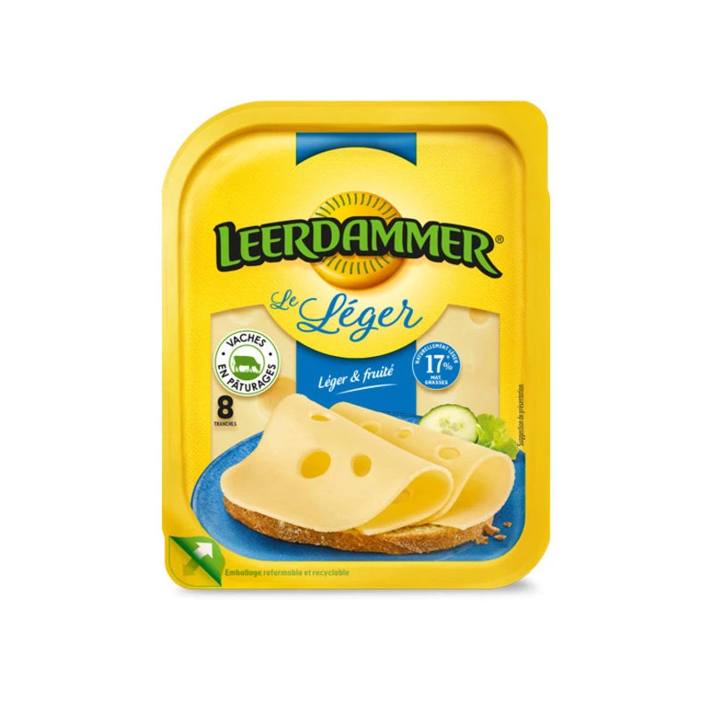 Le Léger Sliced ​​Cheese 200g - Leerdammer