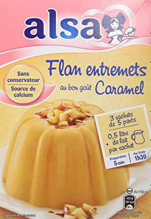 Flan entremets Caramel 180g - ALSA