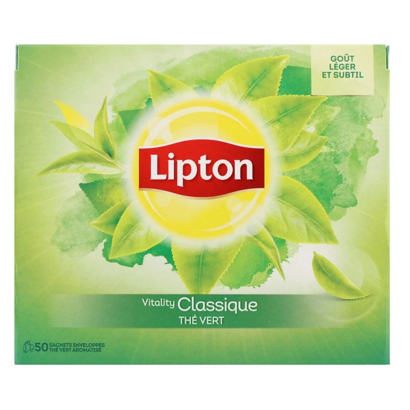 Thé vert vitality classique x50 65g - LIPTON