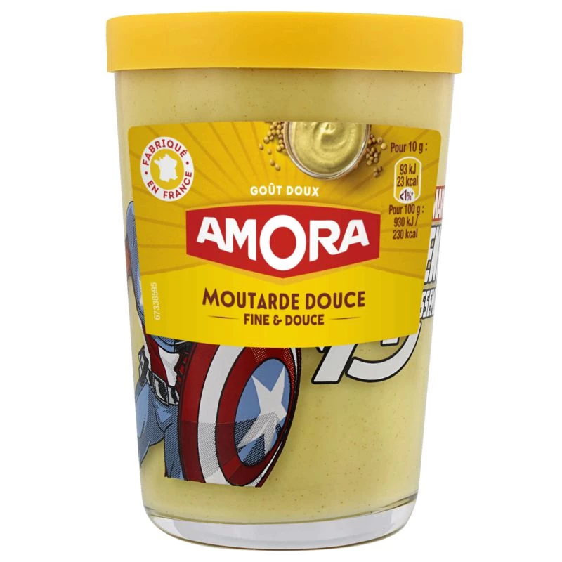 Mostarda Fina e Suave, 190g - AMORA