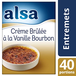 Alsa Crème Brûlée Vanille Bourbon 540g 40 Portions