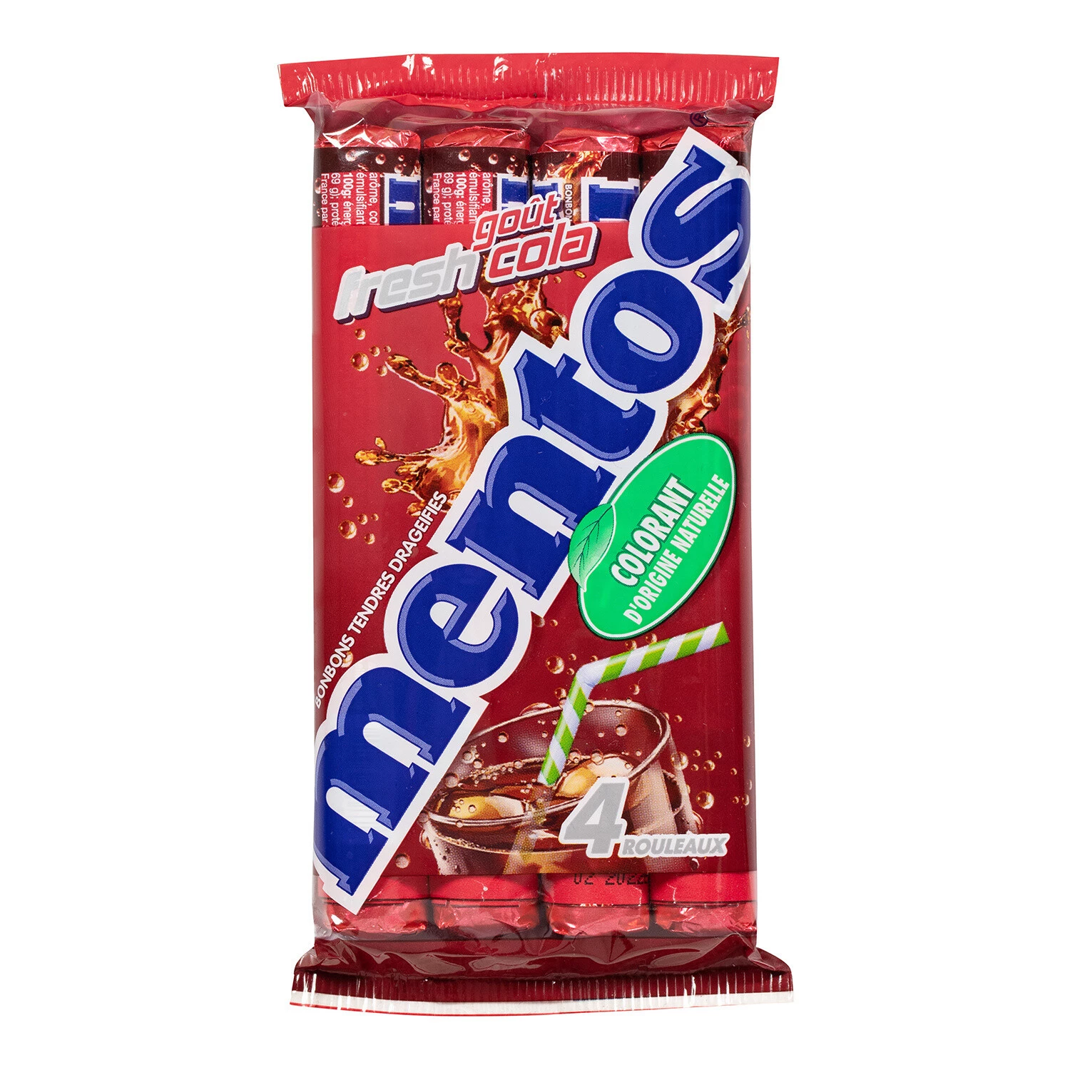 Bonbons Fresh Cola Multipack De 4 Rouleaux De 37,5g - MENTOS