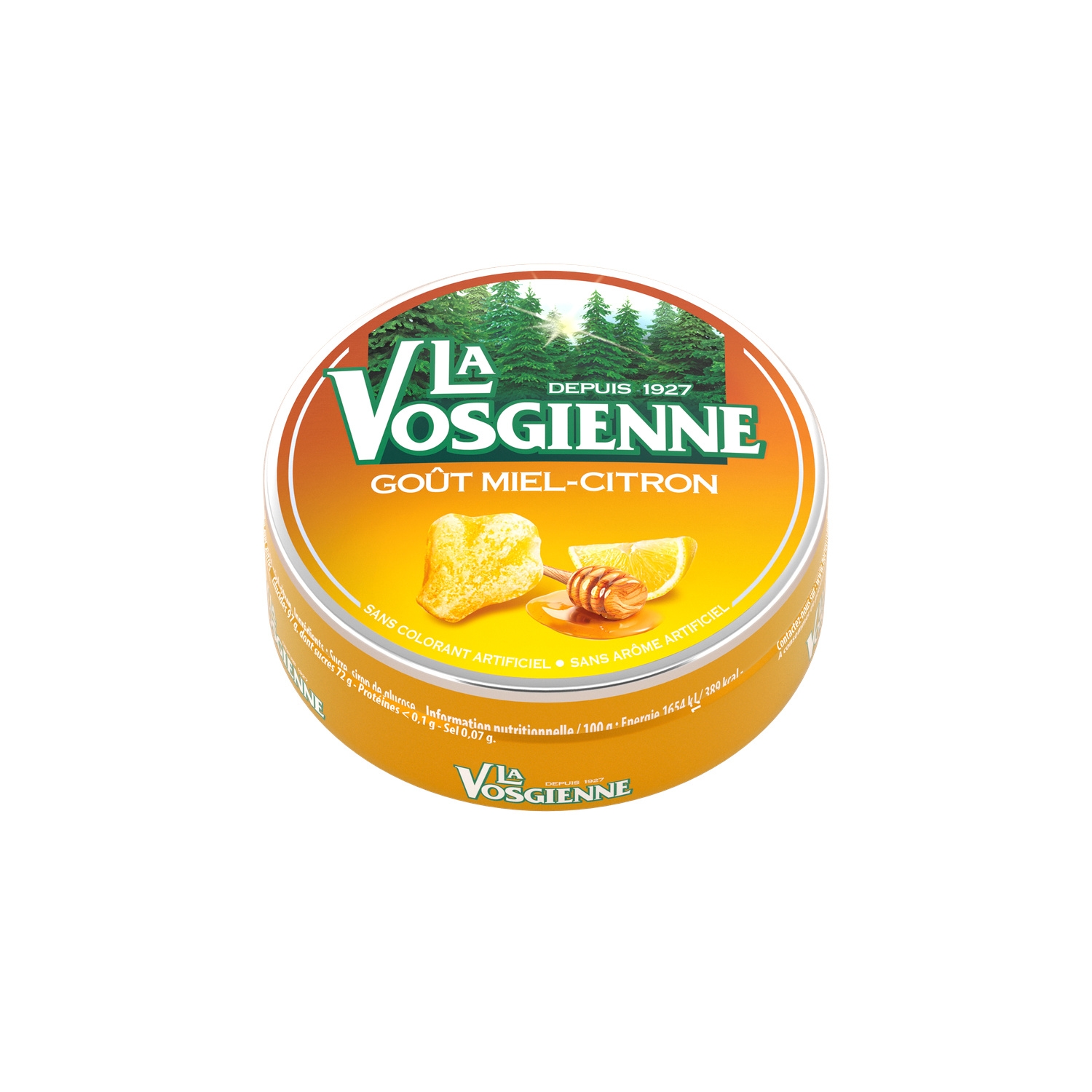 Bonbons miel citron, boite 112 g - LA VOSGIENNE