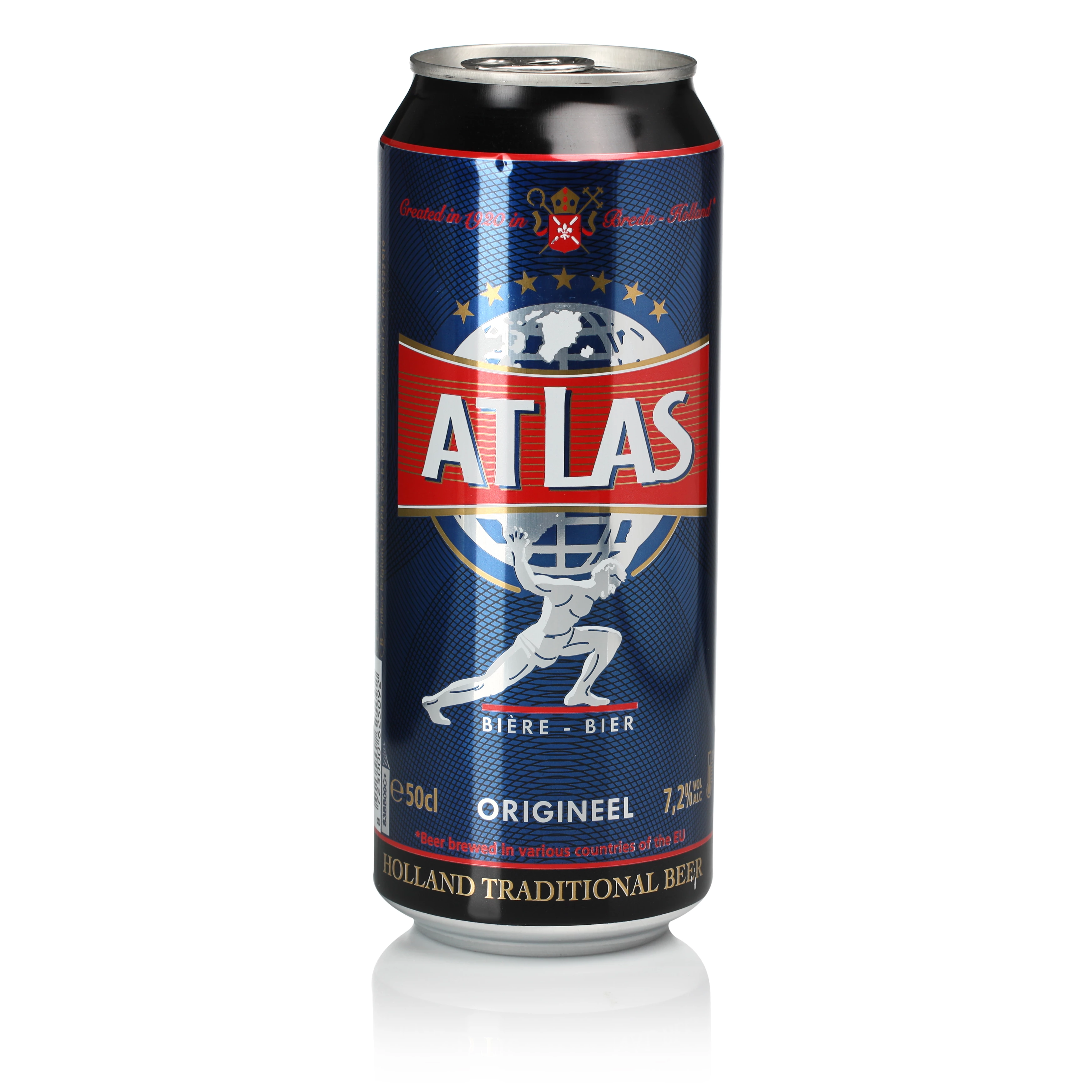 Cerveza rubia, 7,2°, 12x50cl - ATLAS