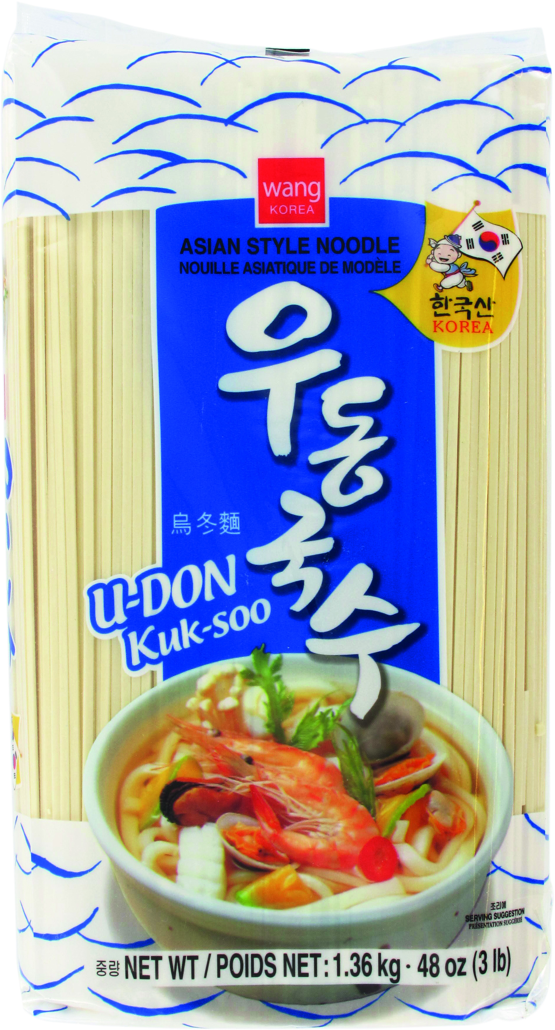 Asian Udon Noodles 12 X 1.36 Kg - Wang