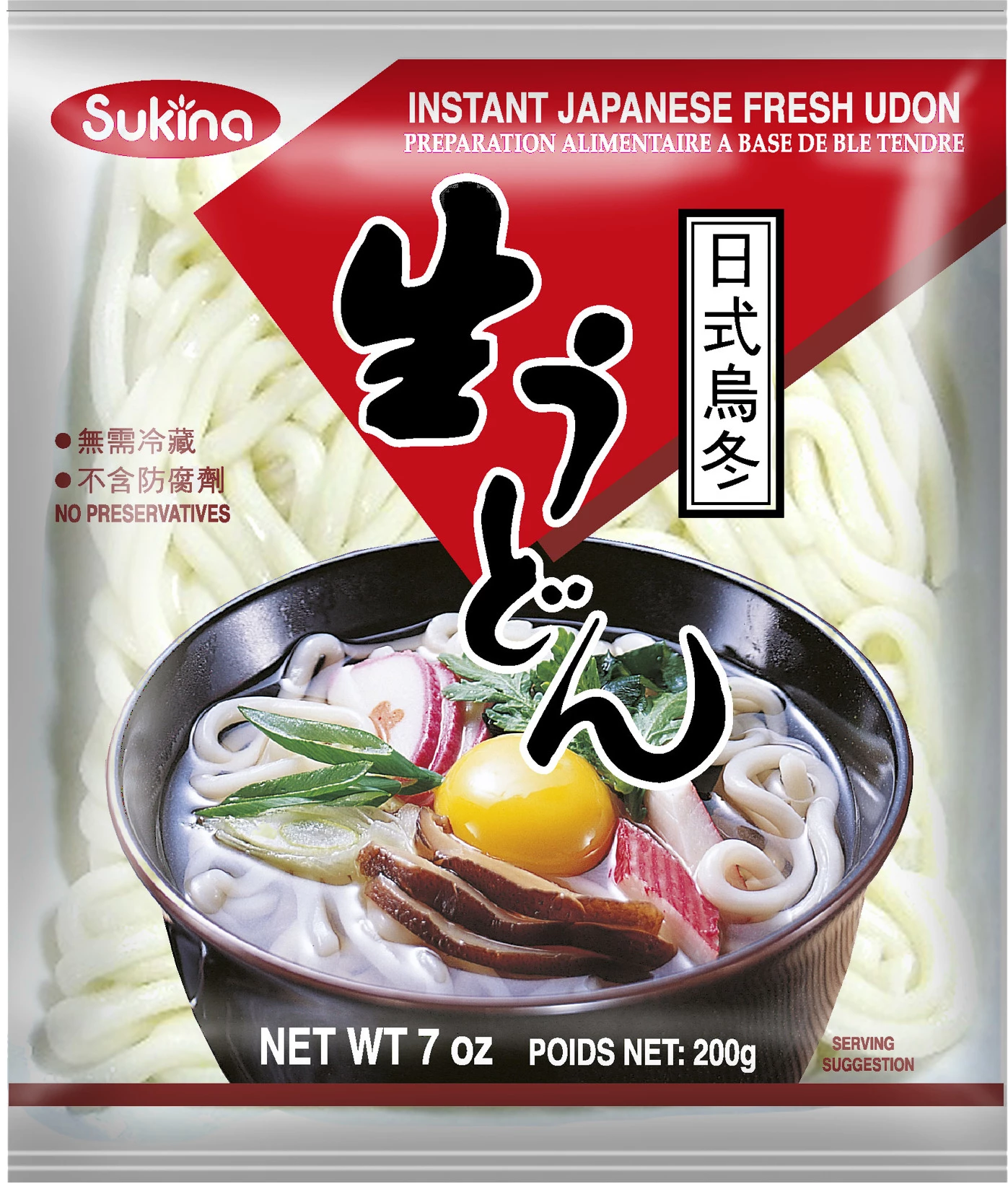 Udon Noodles 30 X 200 Gr - Sukina