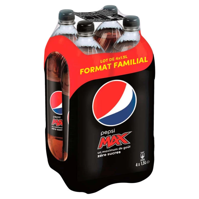 Pepsi max format familiale 4x1;5L - PEPSI