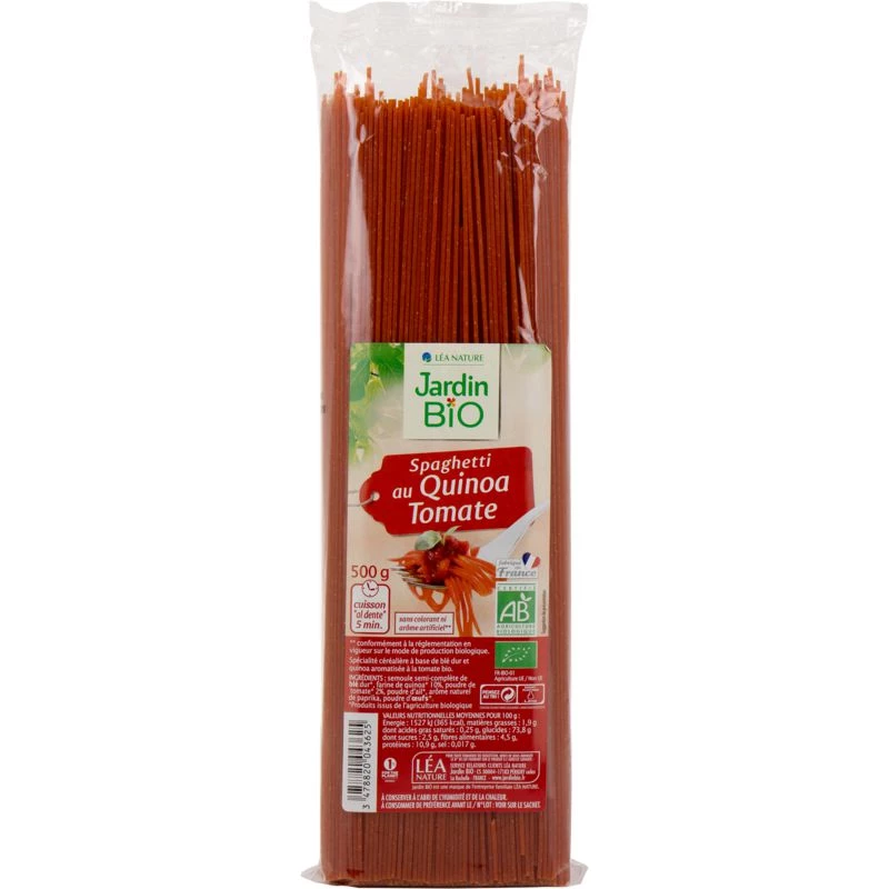 Спагетти с киноа из органических помидоров 500 г - JARDIN Bio
